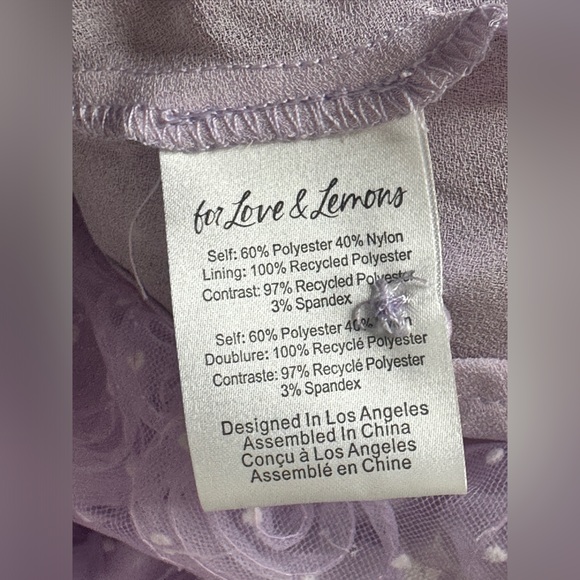 FOR LOVE & LEMONS Lavender Poppy Mini Dress - Picture 9 of 10